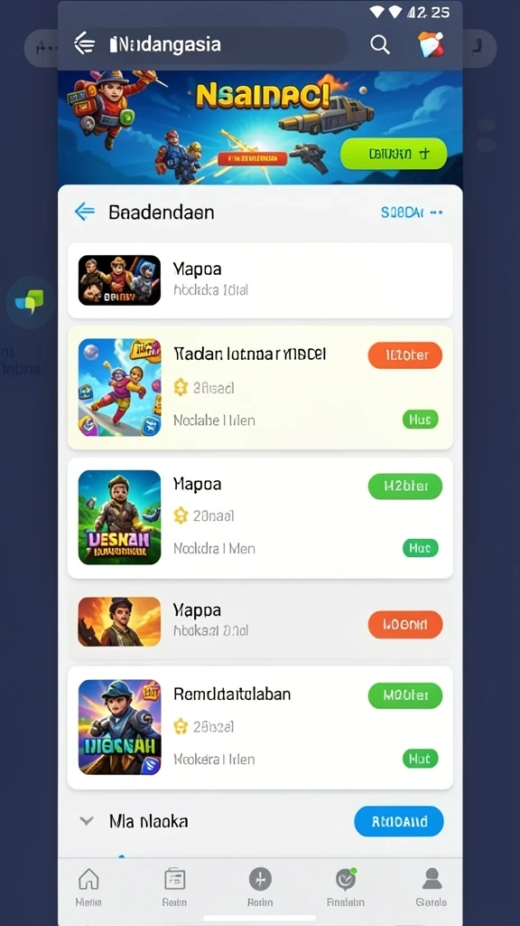 7game - Tampilan antarmuka yang mudah dipahami.
