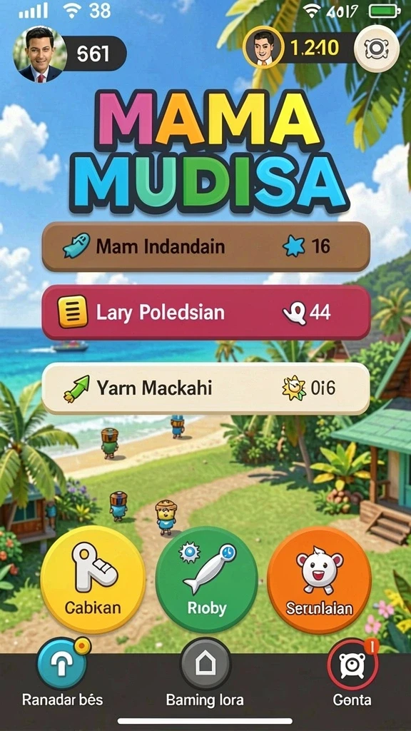 kkrp - Gameplay yang seru dengan banyak tantangan untuk dihadapi.